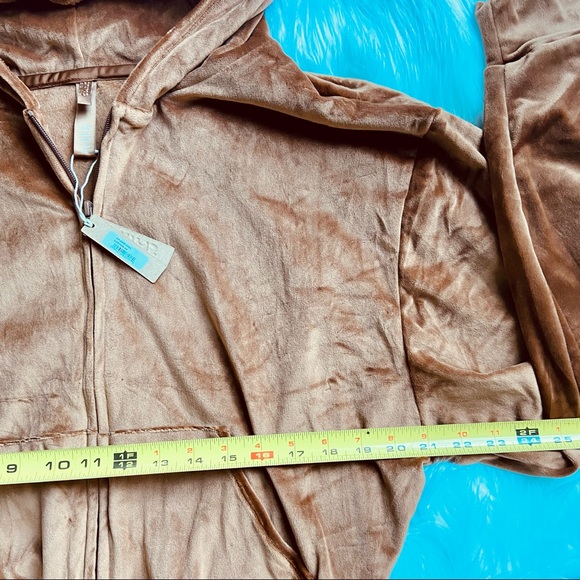NWT Skims 2pc SET Velour Hoodie and Oversized Velour Jogger Pants in Copper - Picture 13 of 16